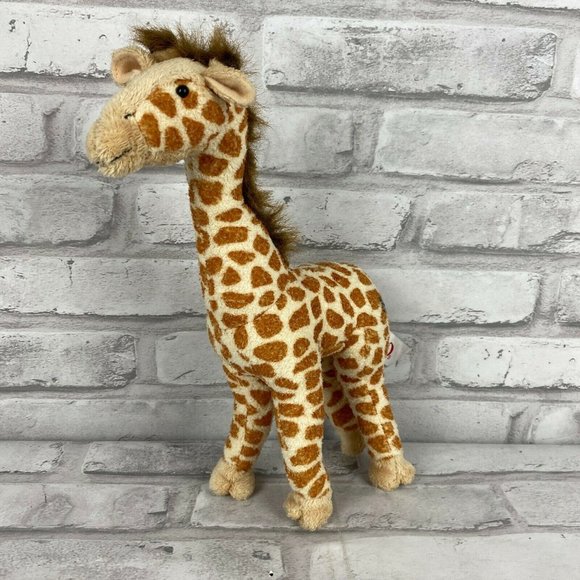 FAO SCHWARZ Giraffe 9.5" Plush Zoo Animal Poseable - Picture 1 of 7